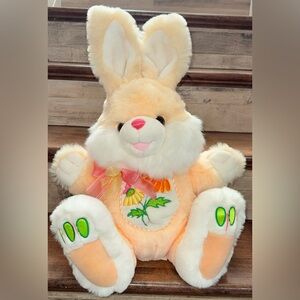 Vintage Tb Trading Easter Bunny Rabbit Plush Dan Dee Hoppy Hopster Floppy Floral